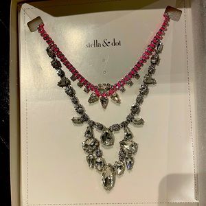Stella and dot neon statement necklace